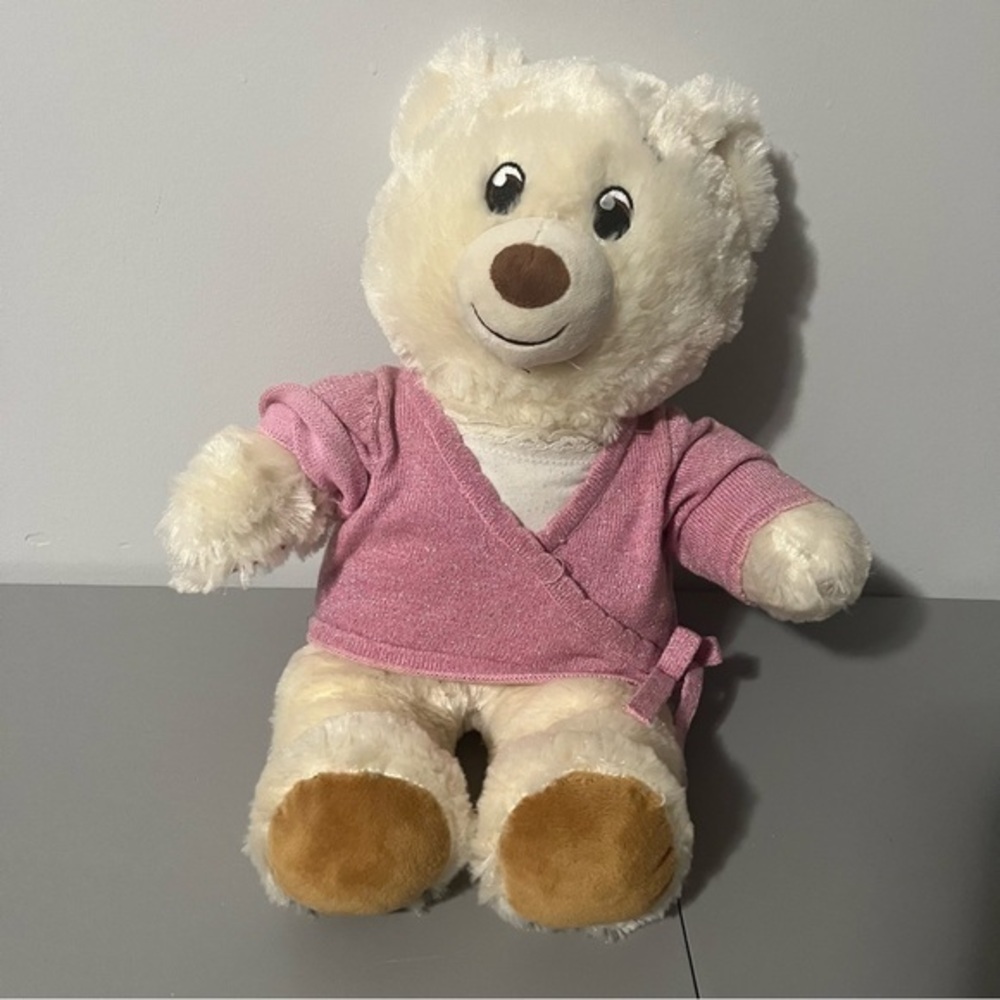 Build-A-Bear Workshop Teddy Bear Pink Wrap Shirt 2022